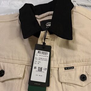 G-Star Women's Jean Jacket in Black and Cream